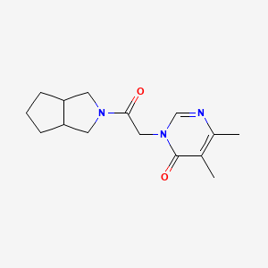 5,6-dimethyl-3-(2-{octahydrocyclopenta[c]pyrrol-2-yl}-2-oxoethyl)-3,4-dihydropyrimidin-4-one - 2327168-18-1