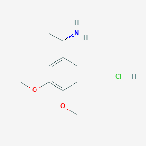 (1S)-1-(3,4-dimethoxyphenyl)ethan-1-amine hydrochloride - 906528-67-4