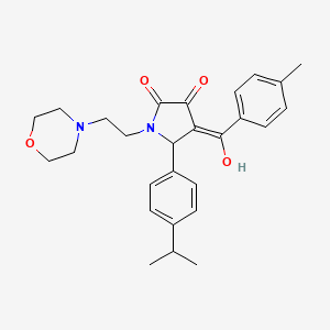 3-hydroxy-5-(4-isopropylphenyl)-4-(4-methylbenzoyl)-1-(2-morpholinoethyl)-1H-pyrrol-2(5H)-one - 380875-84-3