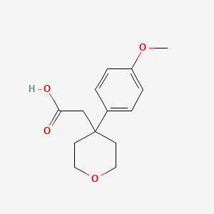 2-[4-(4-Methoxyphenyl)-tetrahydro-2H-pyran-4-yl]acetic acid - 1225481-64-0