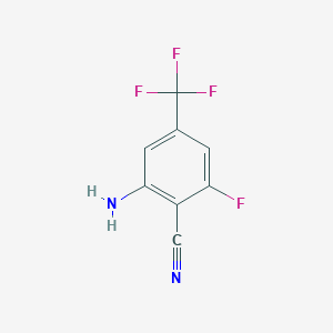 2-Amino-6-fluoro-4-(trifluoromethyl)benzonitrile - 1807176-08-4