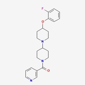 (4-(2-Fluorophenoxy)-[1,4'-bipiperidin]-1'-yl)(pyridin-3-yl)methanone - 1705692-14-3