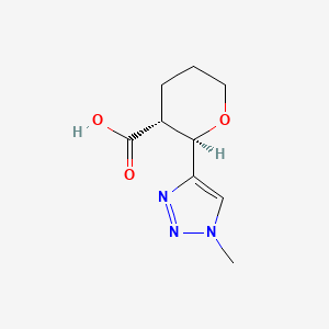 (2R,3R)-2-(1-Methyltriazol-4-yl)oxane-3-carboxylic acid - 2253638-46-7