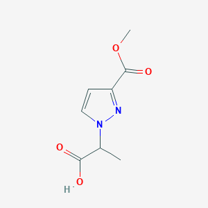 2-[3-(methoxycarbonyl)-1H-pyrazol-1-yl]propanoic acid - 1314962-02-1
