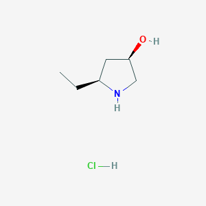 (3R,5S)-5-Ethylpyrrolidin-3-ol hydrochloride - 2089246-24-0