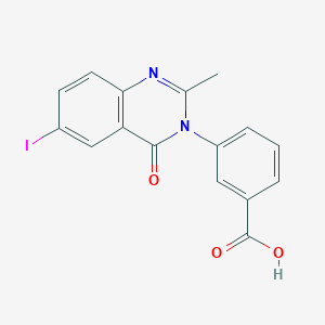 3-(6-iodo-2-methyl-4-oxoquinazolin-3(4H)-yl)benzoic acid - 1237744-93-2