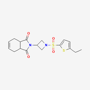 2-(1-((5-ethylthiophen-2-yl)sulfonyl)azetidin-3-yl)-3a,4,7,7a-tetrahydro-1H-isoindole-1,3(2H)-dione - 2034235-36-2