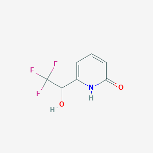 6-(2,2,2-trifluoro-1-hydroxyethyl)-1,2-dihydropyridin-2-one - 2551116-03-9