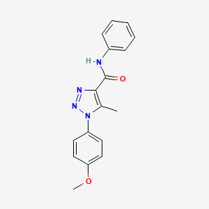 1-(4-methoxyphenyl)-5-methyl-N-phenyl-1H-1,2,3-triazole-4-carboxamide - 866896-29-9