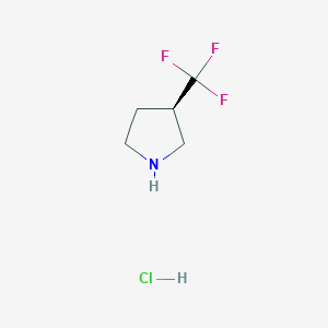 (3R)-3-(trifluoromethyl)pyrrolidine;hydrochloride - 2198055-96-6