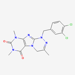1-(3,4-dichlorobenzyl)-3,7,9-trimethyl-7,9-dihydro-[1,2,4]triazino[3,4-f]purine-6,8(1H,4H)-dione - 898440-43-2