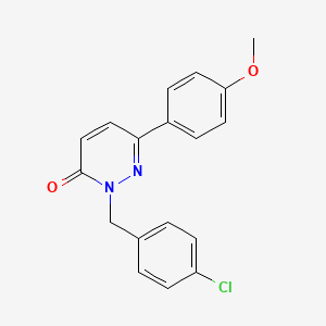 2-(4-chlorobenzyl)-6-(4-methoxyphenyl)pyridazin-3(2H)-one - 923076-64-6