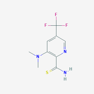 3-(Dimethylamino)-5-(trifluoromethyl)pyridine-2-carbothioamide - 1189378-62-8