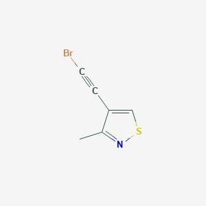4-(2-Bromoethynyl)-3-methyl-1,2-thiazole - 2402829-71-2