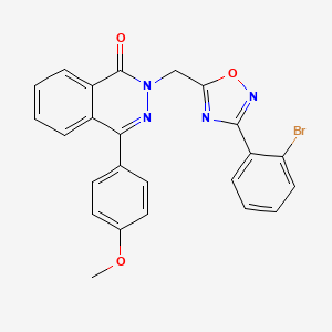 2-((3-(2-bromophenyl)-1,2,4-oxadiazol-5-yl)methyl)-4-(4-methoxyphenyl)phthalazin-1(2H)-one - 1189701-79-8