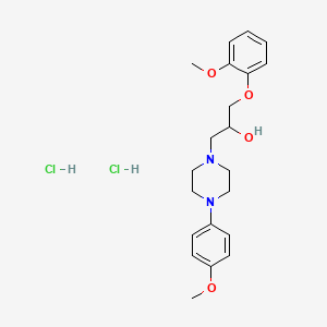 1-(2-Methoxyphenoxy)-3-(4-(4-methoxyphenyl)piperazin-1-yl)propan-2-ol dihydrochloride - 1185692-63-0