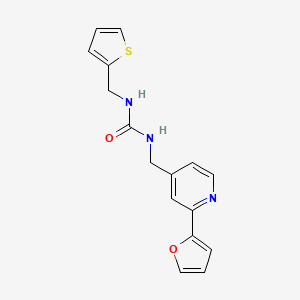 1-((2-(Furan-2-yl)pyridin-4-yl)methyl)-3-(thiophen-2-ylmethyl)urea - 2034267-13-3