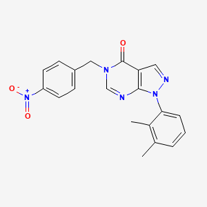 1-(2,3-dimethylphenyl)-5-[(4-nitrophenyl)methyl]-1H,4H,5H-pyrazolo[3,4-d]pyrimidin-4-one - 894994-26-4