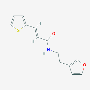 (E)-N-(2-(furan-3-yl)ethyl)-3-(thiophen-2-yl)acrylamide - 1428382-20-0