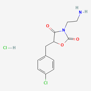 3-(2-Aminoethyl)-5-(4-chlorobenzyl)oxazolidine-2,4-dione hydrochloride - 1197231-05-2