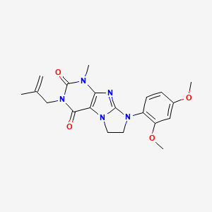 8-(2,4-dimethoxyphenyl)-1-methyl-3-(2-methylallyl)-7,8-dihydro-1H-imidazo[2,1-f]purine-2,4(3H,6H)-dione - 872628-17-6