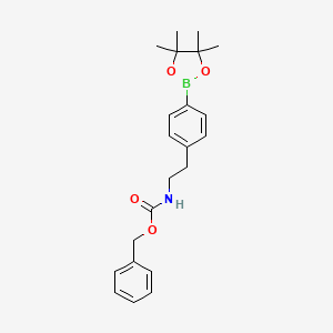 Benzyl 4-(4,4,5,5-tetramethyl-1,3,2-dioxaborolan-2-yl)phenethylcarbamate - 2126812-29-9