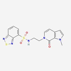 N-(2-(1-methyl-7-oxo-1H-pyrrolo[2,3-c]pyridin-6(7H)-yl)ethyl)benzo[c][1,2,5]thiadiazole-4-sulfonamide - 2034422-39-2