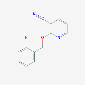 2-[(2-Fluorophenyl)methoxy]pyridine-3-carbonitrile - 1266843-58-6