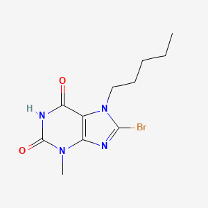 8-bromo-3-methyl-7-pentyl-1H-purine-2,6(3H,7H)-dione - 126118-54-5
