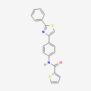N-[4-(2-phenyl-1,3-thiazol-4-yl)phenyl]thiophene-2-carboxamide - 397285-04-0