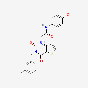 2-{3-[(3,4-dimethylphenyl)methyl]-2,4-dioxo-1H,2H,3H,4H-thieno[3,2-d]pyrimidin-1-yl}-N-(4-methoxyphenyl)acetamide - 1252821-96-7
