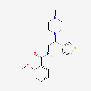 2-methoxy-N-(2-(4-methylpiperazin-1-yl)-2-(thiophen-3-yl)ethyl)benzamide - 946271-68-7