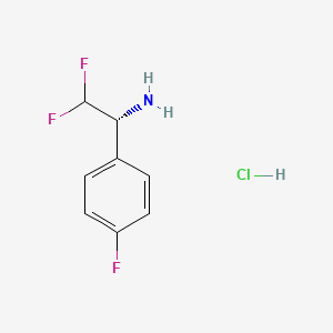 (R)-2,2-Difluoro-1-(4-fluorophenyl)ethanamine hydrochloride - 2241107-58-2