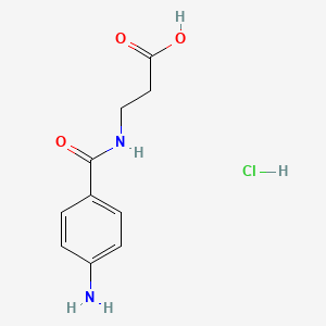 3-[(4-Aminophenyl)formamido]propanoic acid hydrochloride - 138910-39-1