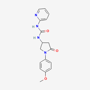 1-(1-(4-Methoxyphenyl)-5-oxopyrrolidin-3-yl)-3-(pyridin-2-yl)urea - 891100-85-9