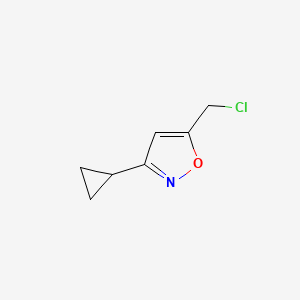 5-(Chloromethyl)-3-cyclopropyl-1,2-oxazole - 127450-87-7