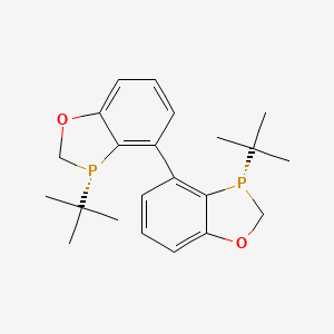 (3S,3'S)-3,3'-Di-tert-butyl-2,2',3,3'-tetrahydro-4,4'-bibenzo[d][1,3]oxaphosphole - 2207601-04-3