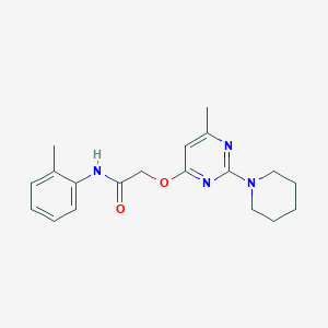 2-{[6-METHYL-2-(PIPERIDIN-1-YL)PYRIMIDIN-4-YL]OXY}-N-(2-METHYLPHENYL)ACETAMIDE - 1029776-60-0