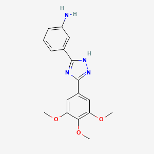 3-[5-(3,4,5-trimethoxyphenyl)-1H-1,2,4-triazol-3-yl]aniline - 1119442-12-4