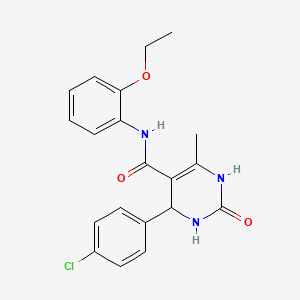 4-(4-chlorophenyl)-N-(2-ethoxyphenyl)-6-methyl-2-oxo-1,2,3,4-tetrahydropyrimidine-5-carboxamide - 361182-36-7