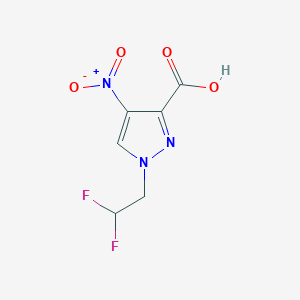 1-(2,2-Difluoroethyl)-4-nitro-1H-pyrazole-3-carboxylic acid - 1006442-59-6