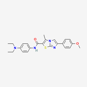 N-[4-(diethylamino)phenyl]-6-(4-methoxyphenyl)-3-methylimidazo[2,1-b][1,3]thiazole-2-carboxamide - 1005300-70-8
