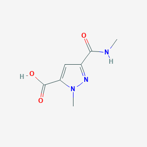 1-methyl-3-(methylcarbamoyl)-1H-pyrazole-5-carboxylic acid - 1353631-67-0