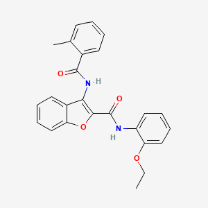 N-(2-ethoxyphenyl)-3-(2-methylbenzamido)benzofuran-2-carboxamide - 888444-67-5