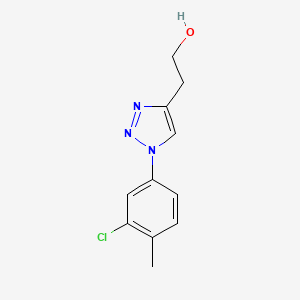 2-[1-(3-chloro-4-methylphenyl)-1H-1,2,3-triazol-4-yl]ethan-1-ol - 1248644-68-9