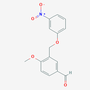 4-Methoxy-3-[(3-nitrophenoxy)methyl]benzaldehyde - 832741-11-4