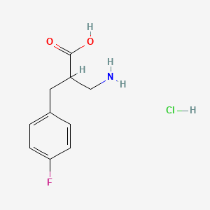 2-Aminomethyl-3-(4-fluorophenyl)propionic acid hydrochloride - 2287322-41-0