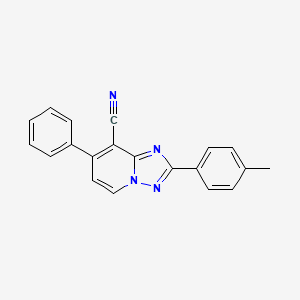 2-(4-Methylphenyl)-7-phenyl-[1,2,4]triazolo[1,5-a]pyridine-8-carbonitrile - 439108-32-4