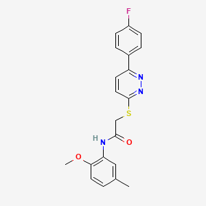 2-{[6-(4-fluorophenyl)pyridazin-3-yl]sulfanyl}-N-(2-methoxy-5-methylphenyl)acetamide - 896048-33-2