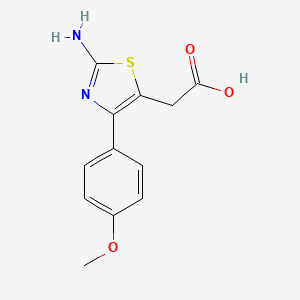 [2-Amino-4-(4-methoxy-phenyl)-thiazol-5-yl]-acetic acid - 765211-01-6